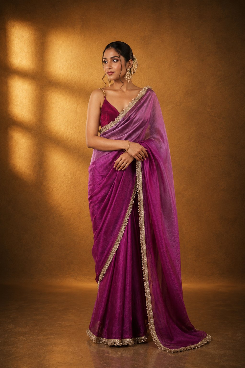 Premium Satin Saree